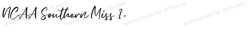 NCAA Southern Miss 1字体转换
